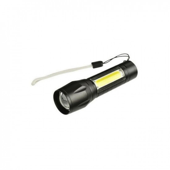 مصباح LED يدوي صغير يحمل باليد بتقنية COB مزود بشاحن بمنفذ USB ومناسب للأماكن الخارجية