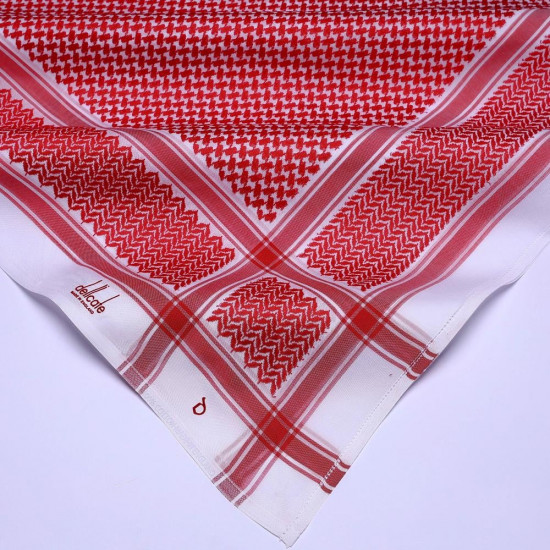 شماغ ديليكات كلاسك 24 لون احمر دم الغزال شماغ ديليكات كلاسك 24 لون احمر دم الغزال