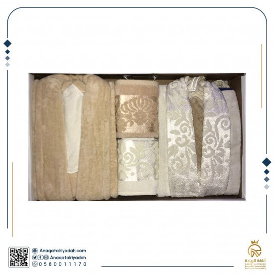 طقم مناشف واروب رجاليه ونسائية جديدة 001 