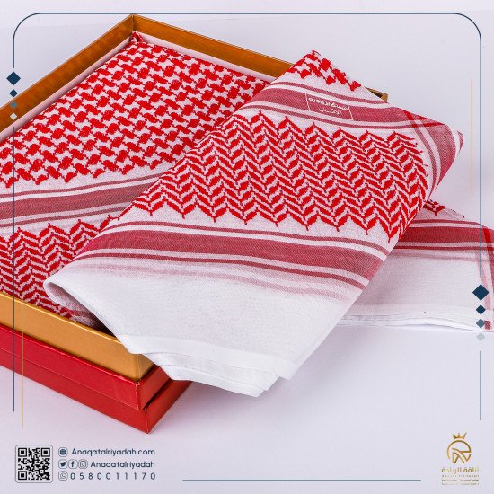 شماغ بروجيه رجالي احمر لقطة لون خاص بلر BRO-M-R-E
