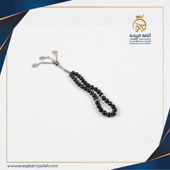 سبحة عقيق أسود 