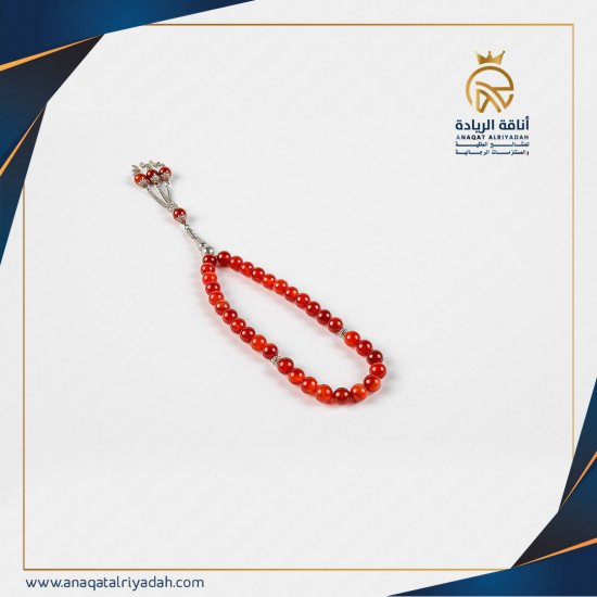 سبحة عقيق أحمر 002
