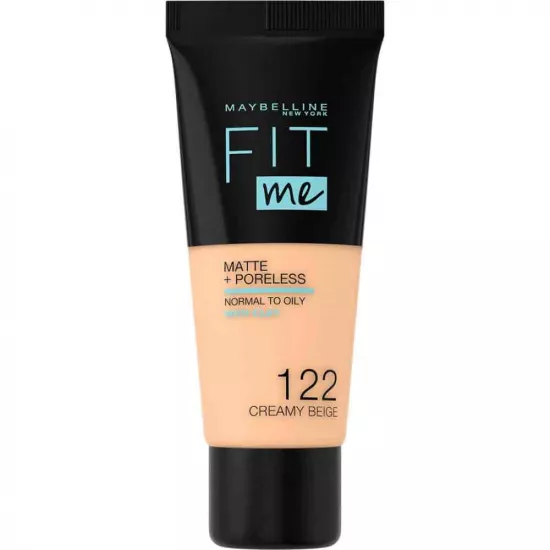 ميبلين نيويورك كريم اساس فيت مي لمظهر غير لامع- 122 creamy beige