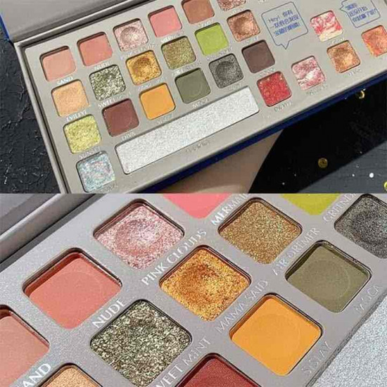 باليت 28 لون منوع شيمر و لايت ومطفي -  من love my beauty 