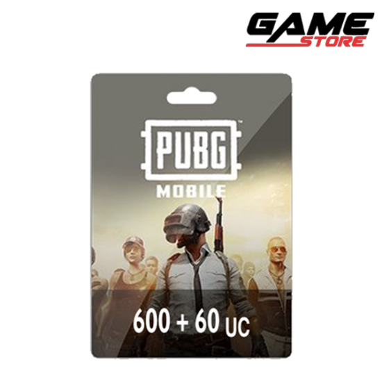 بطاقة ببجي - 600 + 60 شدة