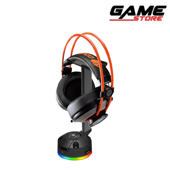 حامل سماعة الرأس كوغار بنكر اس RGB - اسود - BUNKER S RGB حامل سماعة الرأس كوغار بنكر اس RGB - اسود - BUNKER S RGB