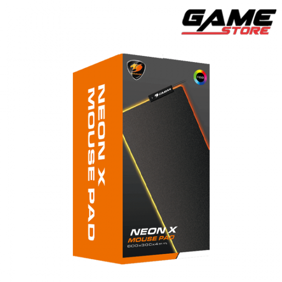 ماوس باد كوغار نيون RGB X - اسود -neon X RGB