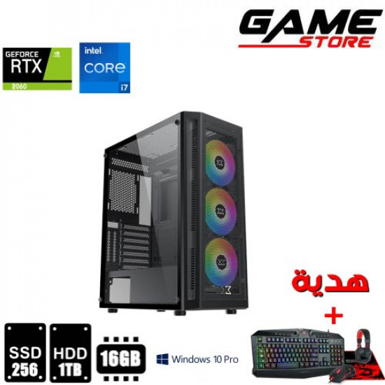 تجميعه ألعاب - بي سي جيمنق إحترافيه - معالج i7 الجيل العاشر - 16 جيجا بايت رام - كرت شاشه  RTX 2060/6GB