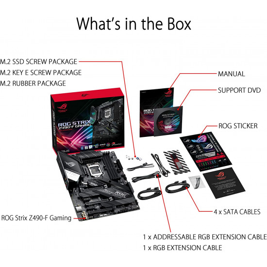 اللوحه الأم : ROG STRIX MB Z490-E