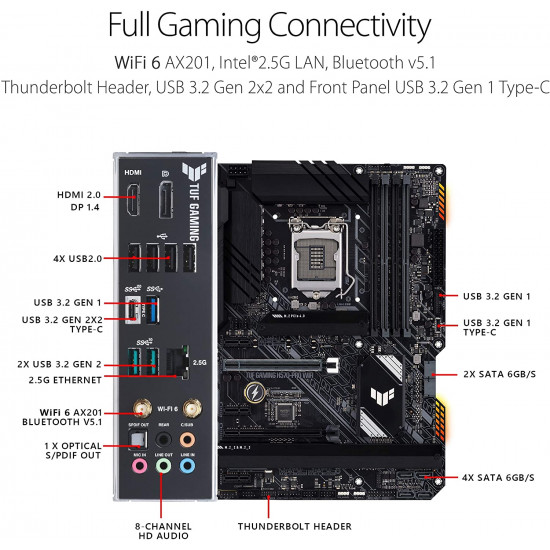 اللوحه الأم : TUF MOTHERBORD H570-PRO WIFI