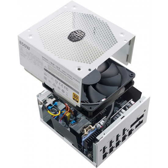 مزود طاقه : COOLER MASTER PSU 850W WHIEE