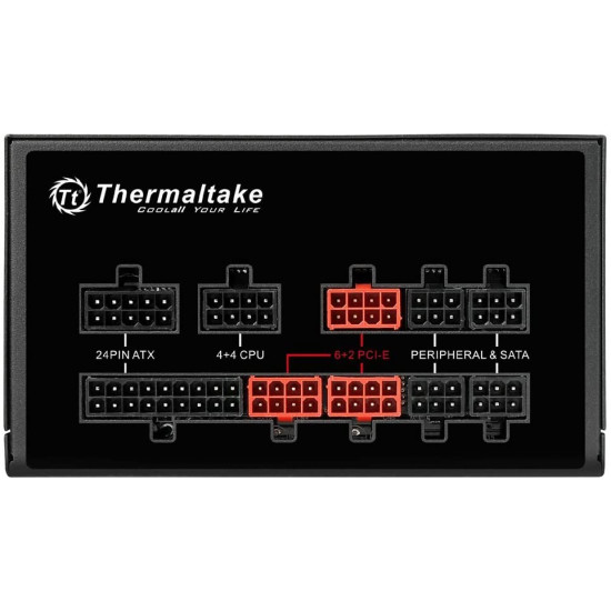 مزود طاقه : THERMALTAKE PSU 850W-RGB GOLD