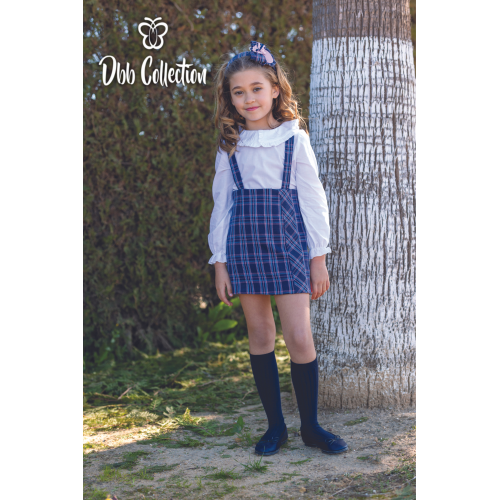 11806 طقم اسباني  قميص وفستان (أحمر)