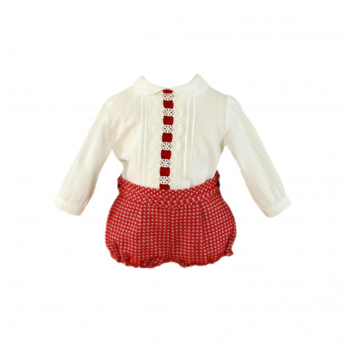 34003623  بدلة مواليد قميص وشورت 