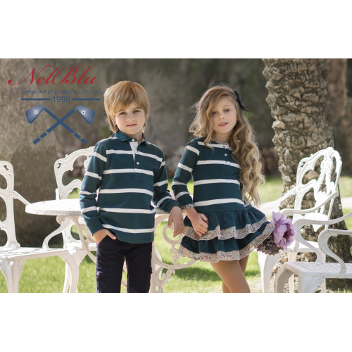 341304P   تيشيرت بولو مخطط 