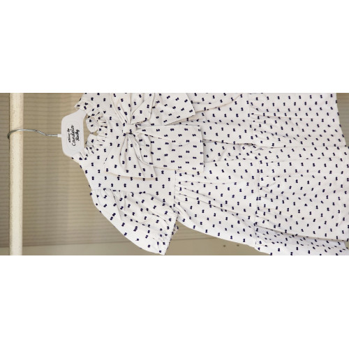 فستان اسباني منقط مع فيونكة    23108