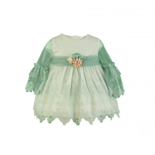 350129V  فستان اسباني دانتيل  للمناسبات 