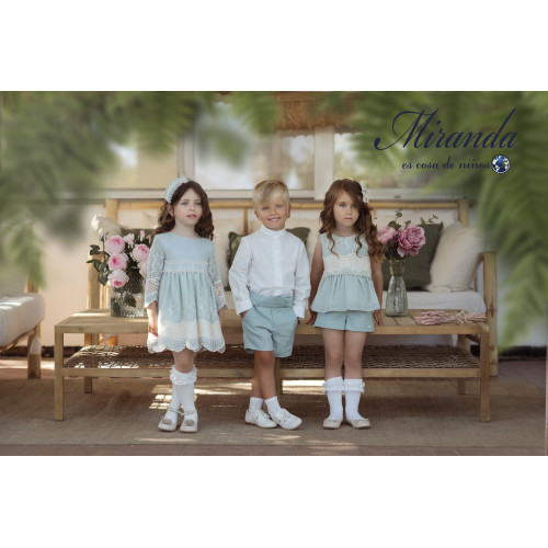 3502272  بدلة اسباني أنيقة قميص وشورت