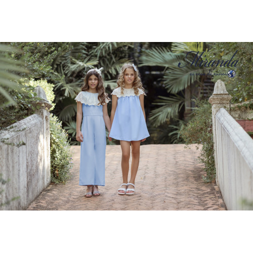 350324V فستان اسباني سماوي 