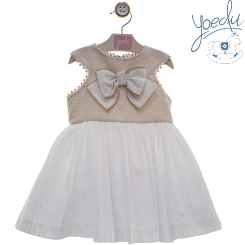 0506 فستان اسباني بفيونكة بالصدر 