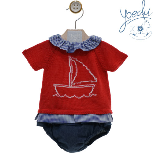 1202 طقم قميص و سويتر وشورت