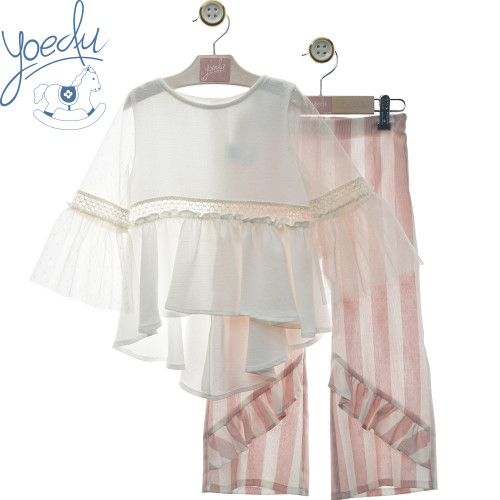 1251 بدلة بناتي قميص وبنطلون