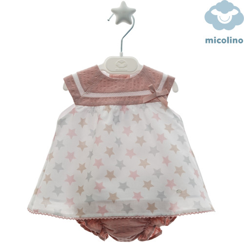 0182 طقم اسباني فستان وكلوت  