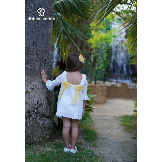 17618  فستان اسباني  أصفر