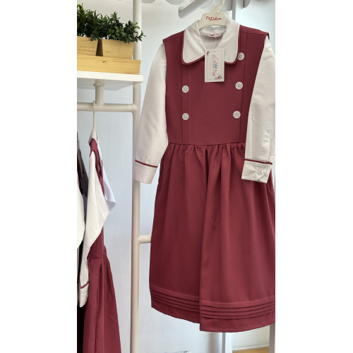 مريول مدرسي وردي من قطعتين 14466 مريول مدرسي وردي من قطعتين 14466