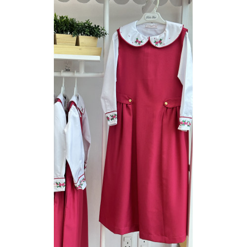 مريول مدرسي فوشي من قطعتين 144611 مريول مدرسي فوشي من قطعتين 144611