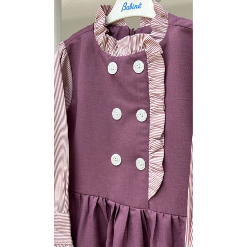 مريول مدرسي بنفسجي متصل 144630