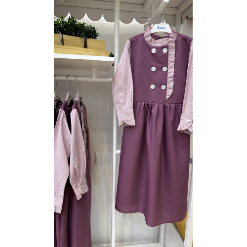 مريول مدرسي بنفسجي متصل 144630