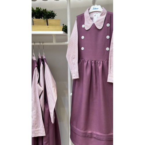 مريول مدرسي بنفسجي من قطعتين 144631