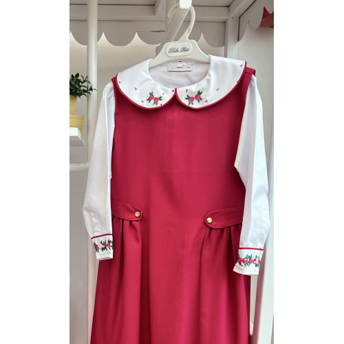 قميص مدرسي بتطريز فوشي ((( قميص فقط ))) 144640