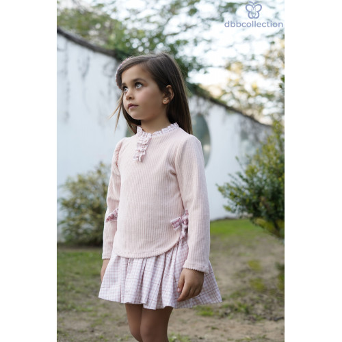  فستان اسباني وردي 20603