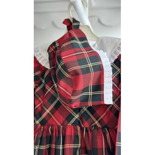  فستان كاروهات مع قبعة 240021