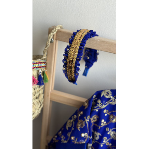 244000 اكسسوار شعر أزرق