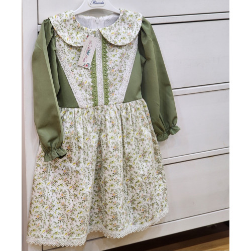  فستان مورد أخضر240072