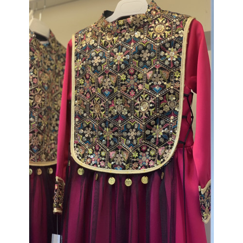 240082 فستان شعبي من قطعتين