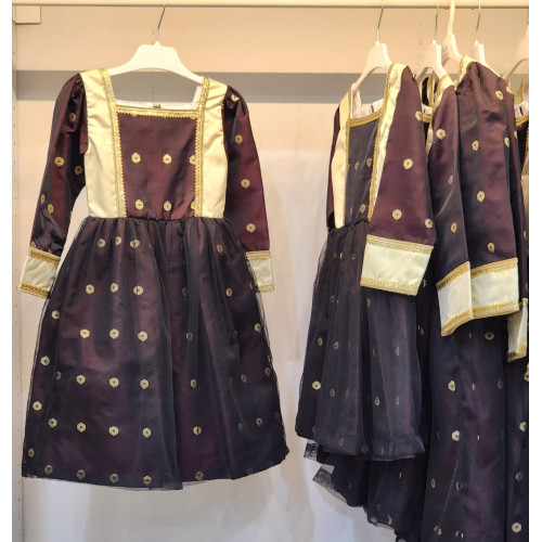 240115 فستان شعبي كستنائي