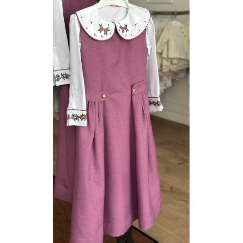 مريول مدرسي بنفسجي من قطعتين 144628