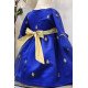 240123  فستان  للمناسبات نيلي مطرز بذهبي 