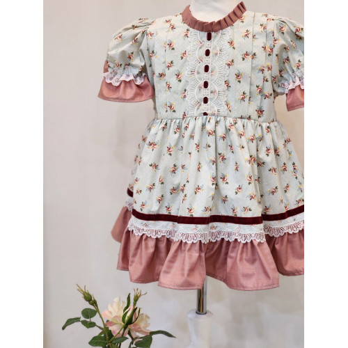 240194 فستان ربيعي مورد صغيرات 240194 فستان ربيعي مورد صغيرات