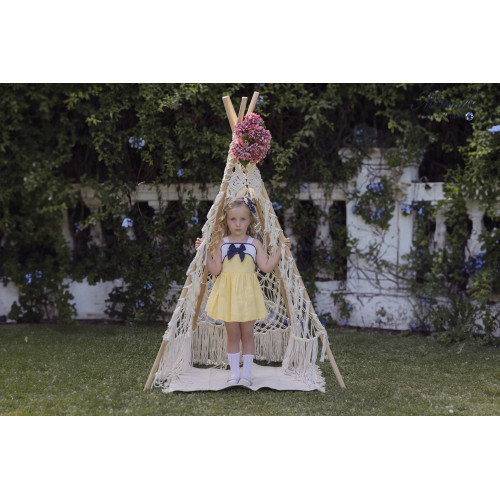 370241Vفستان اسباني اصفر