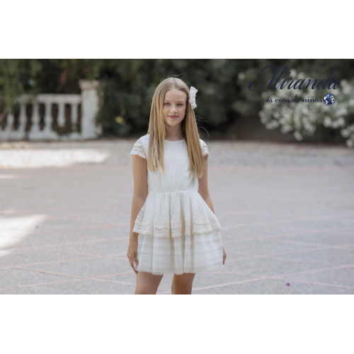 370322V فستان اسباني ناعم للسن المحير