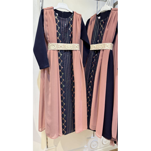 240142 جلابية شعبية كحلي