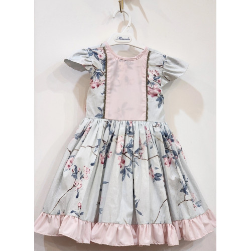 240199 فستان  مشجر سماوي