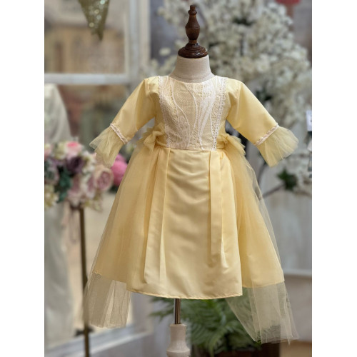 240402 فستان مناسبات اصفر