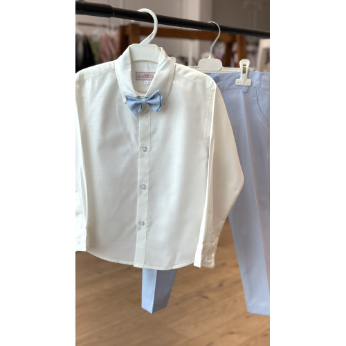 بدلة ولادي بنطلون وسديري  سماوي من 4  قطع240394  