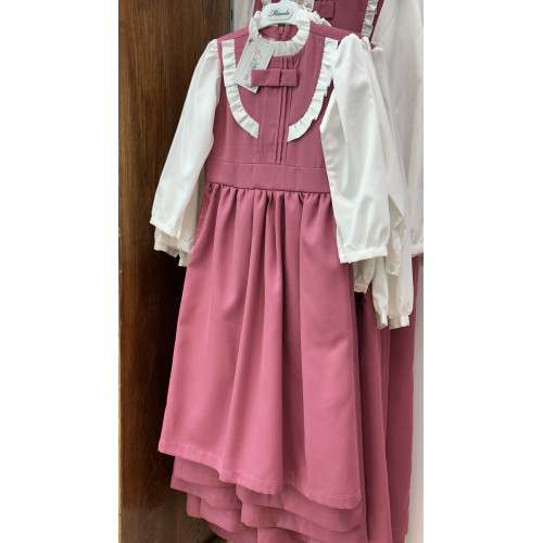 مريول مدرسي متصل وردي 144703